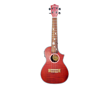 Tiger Okume Red Ukulele - ウクレレの画像